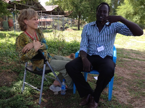 Gunilla and Ajing o Gu in South Sudan