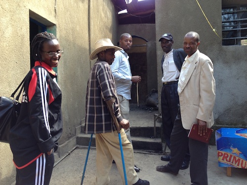 Murigo, Safari and Benjamin in Kigeme